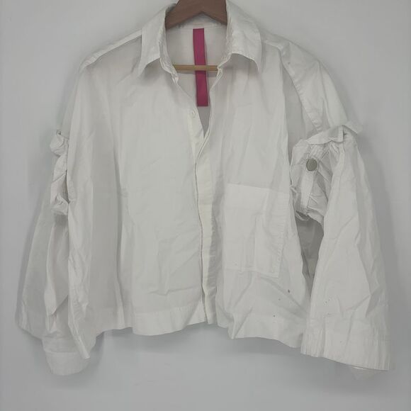 Y's by Yohji Yamamoto Tops - Y's by Yohji Yamamoto Pink Label White Shirt